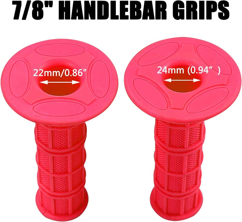 HOLATO 7/8" Handlebar Grips for 50cc-125cc CRF70 CRF80 TRX450 TTR90 TTR110 TTR125 PW80 RM80 DR650 KLX250 KLX300 KX65 SSR125 Pit Dirt Bike ATV Quad Motocross Motorcycles CT100U CT200U Mini Bike - Image 4